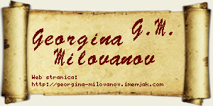 Georgina Milovanov vizit kartica